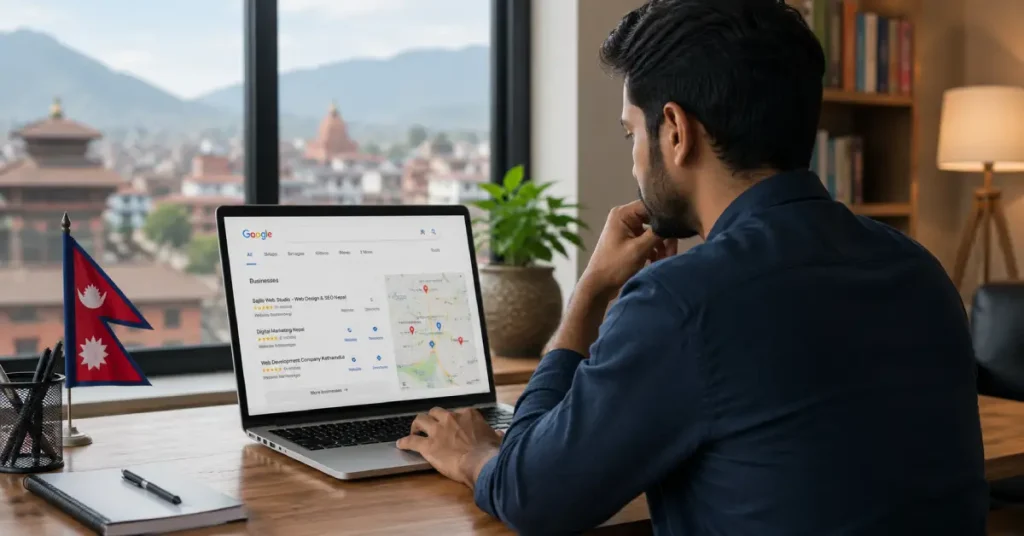 Why Your Nepal Business Isn't Showing on Google (And How to Fix It) | Sajilo Web Studio